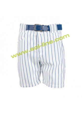 Baseball Pinstriped Shorts